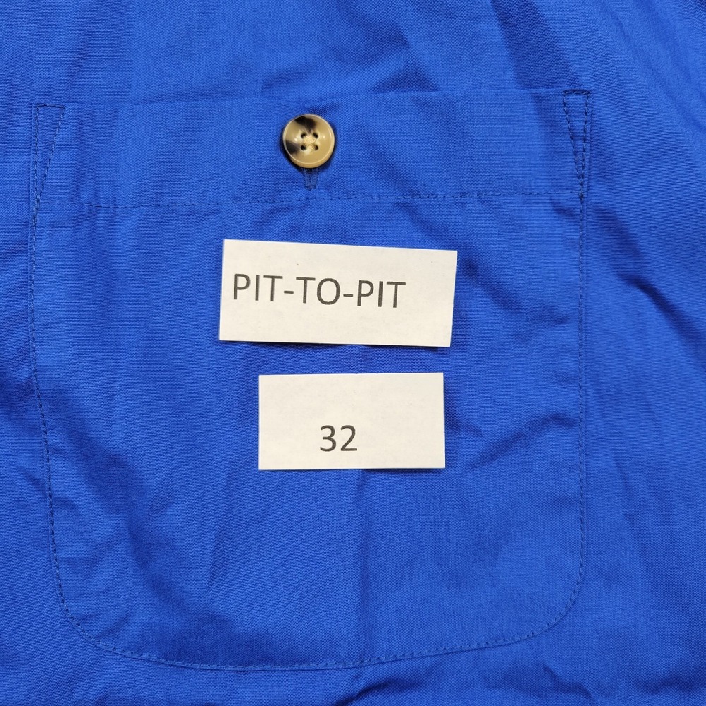 KingSize blue short sleeve dress / casual shirt men's‎ 3XL Big - Picture 4 of 4